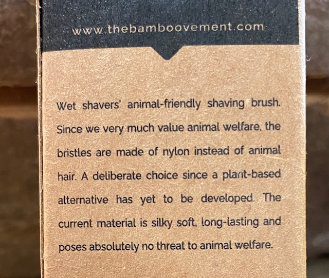 Bamboo Shaving Brush - Vegan Friendly - - Image 4